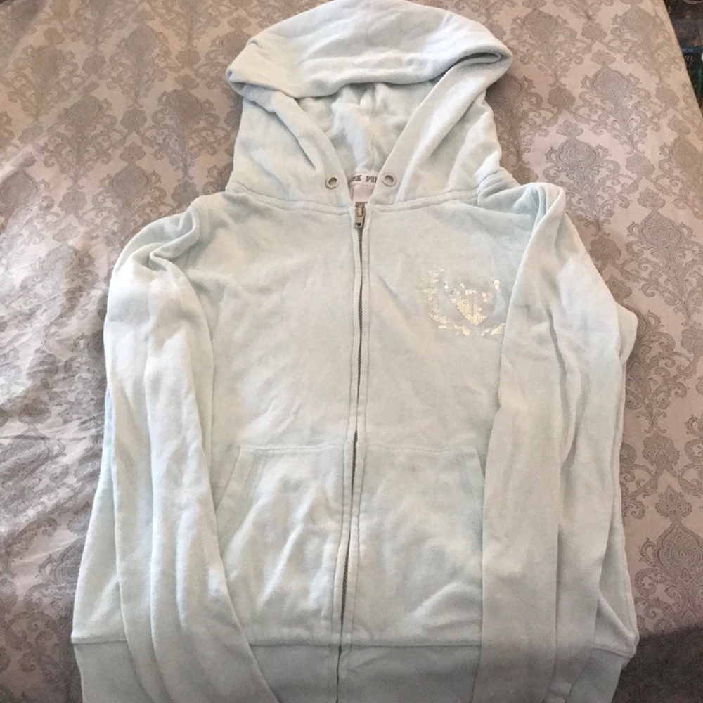 A pink jacket